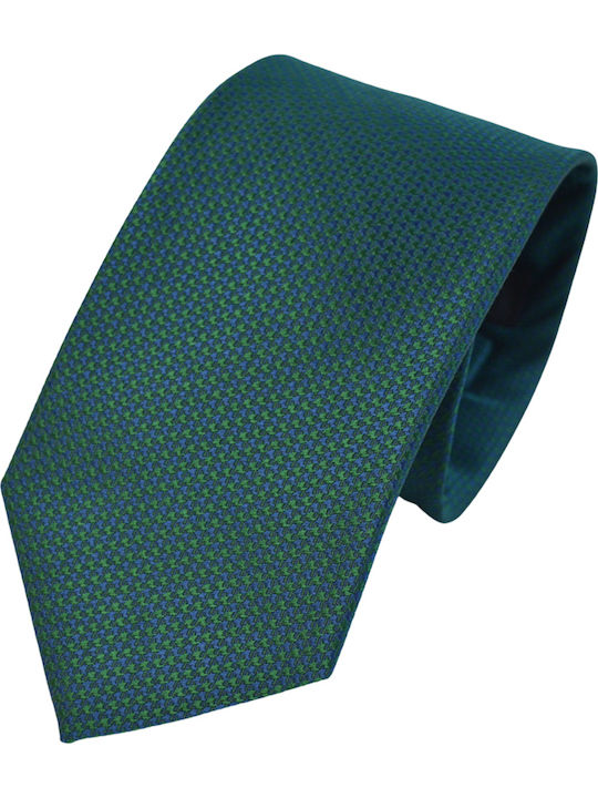 Makis Tselios Fashion Men's Silk Printed Tie In Green Color