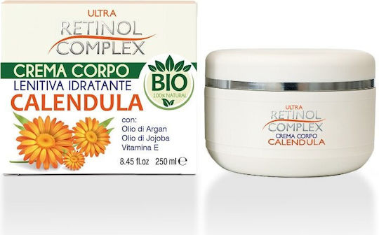 Cremă De Corp Hidratantă Bio Retinol Complex Extract De Gălbenele Calmanta Regenerantă Piele Uscată Sensibilă 250 Ml