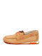 Leather Women's Moccasins in Brown Colour