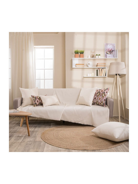 Teoran Bari 01 Ριχτάρι Πολυθρόνας Chenille 180x150εκ. Μπεζ