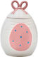 Ceramic Easter Jar Rabbit Pink 15.4x22.1cm 818-00028 Storage Container & Biscuit Jar