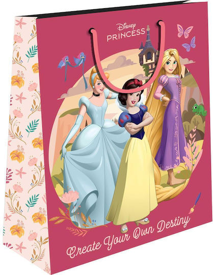 Διακάκης Χάρτινη Τσάντα για Δώρο με Θέμα "Disney Princess" 23x11x18εκ.