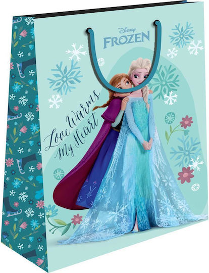Diakakis Papiertragetasche für Geschenk mit Thema Frozen 45x12x33cm