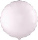 Round Birthday Foil Balloon Jumbo White 81cm