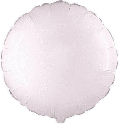 Round Birthday Foil Balloon Jumbo White 81cm