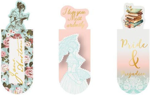 Книгоразделители Комплект 3 Магнитни Moses Jane Austen