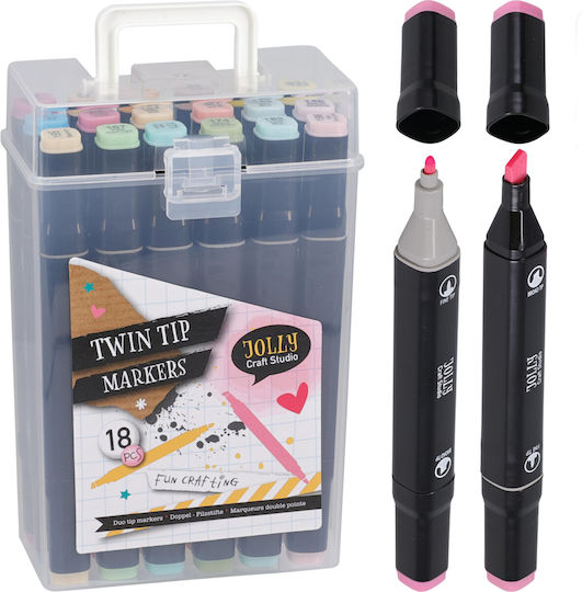 Koopman Neon Drawing Markers Set 18 Colours