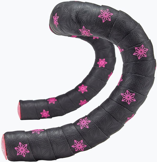 Supacaz Super Sticky Kush Galaxy Neon Pink Pink Star Plug Handlebar Tape