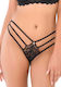 String Aurora Black Lace Decorative Pearls Xl Xxl Daring Intimates