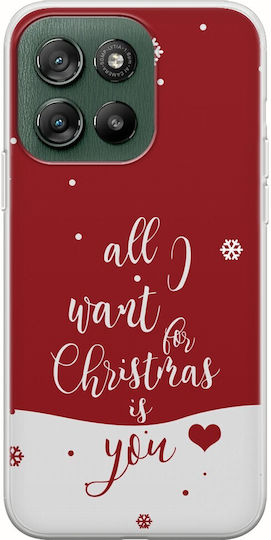 All I Want Crăciun Motorola Moto G57 Power 5g TPU Flexibil Silicon Transparent