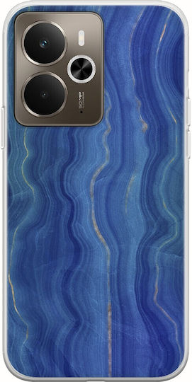 Agate Stone Blue Realme 14 5g Flexible TPU Transparent Silicone