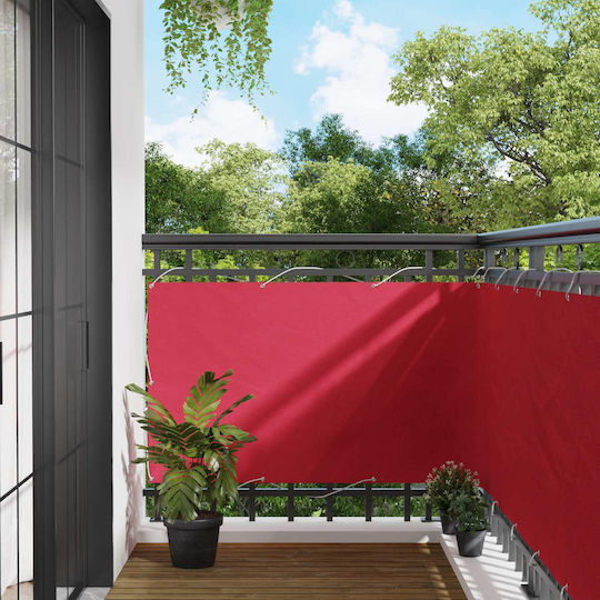 vidaXL Rectangular Mesh Shade Fabric Burgundy 1x3m