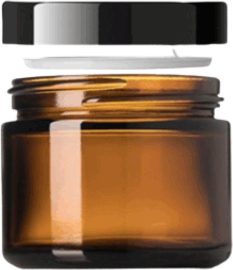 MeliMpampa Буркан Стъклен с Капак 20ml BA-ГУ 20
