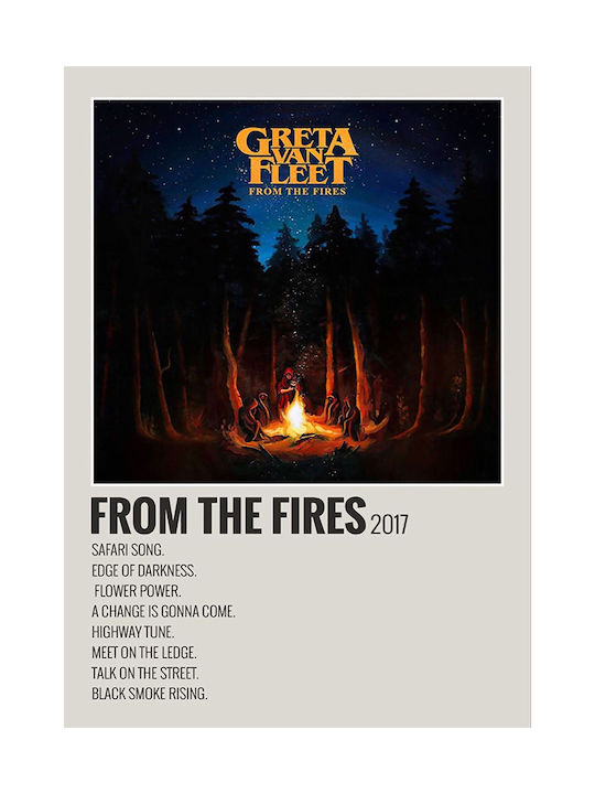 Music Poster Von Fires Greta Van Fleet Ms639 21...