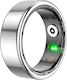 Avizar Connected Ring Size 12 Titan Model Charging Case Silver