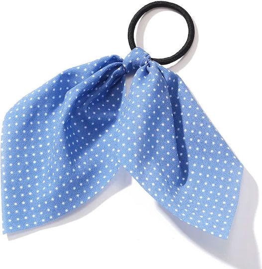 Elastic Scarf Hair Ribbon Gracious Blue Sky