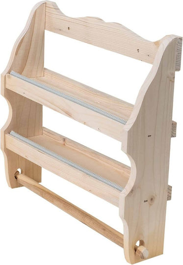 Βάση για Χαρτί Κουζίνας Ξύλινη Πράσινη 37cm 1127