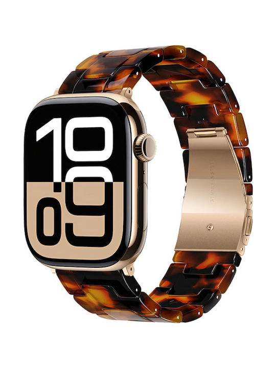 Watchband Hoco Wa36 Elegant Series 38 40 41 42mm Plastic Bracelet Strap Apple Watch Series 1 2 3 4 5 6 7 8 9 SE SE2 Tortoiseshell