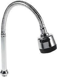 Avizar 360° Rotating Kitchen Faucet Hose Dual Spray Black Silver