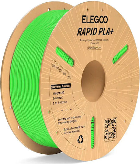 Elegoo PLA 3D Printer Filament 1.75mm Πράσινο 1kg 1τμχ (Spool)