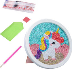 Diamond Mosaic Frame Zola Round Unicorn Design 20 X 20 Cm