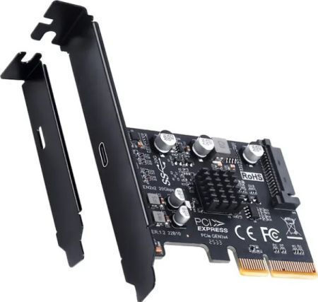 Graugear Pci Express Card G-pci-c-20g Pci Express To 3.2 Gen2x2 Usb-c
