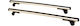 Μπάρες Οροφής Αυτοκινήτου Hermes Gs3 110cm Set Kit S1220 Αλουμινίου Ασημί