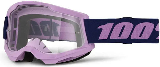 Μάσκα 100% Strata 2 Clear Lens Double Layer Foam Δεν Δέχεται Tear Off