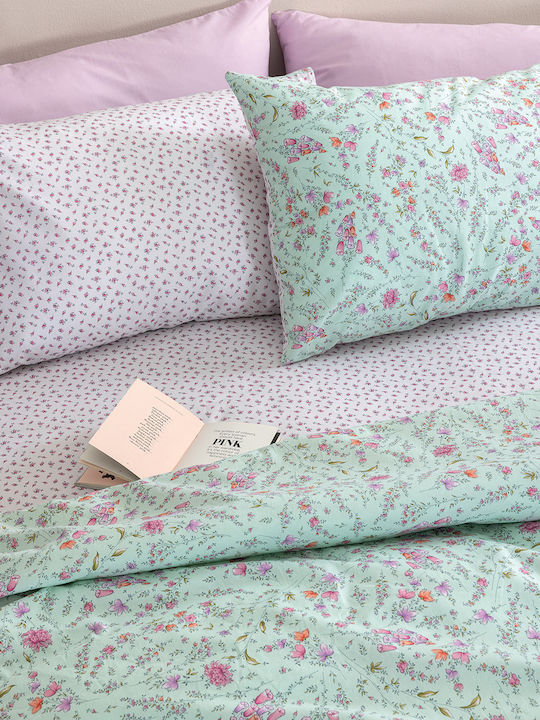 Palamaiki Fl6304 Super-Double Bed Sheet Set With Rubber Hugger 170x200+32cm 4 Pieces