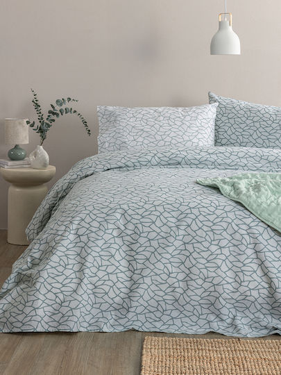 Palamaiki Fl6296 Double Bed Sheet Set With Rubber Hugger 170x200+30cm 4 Pieces