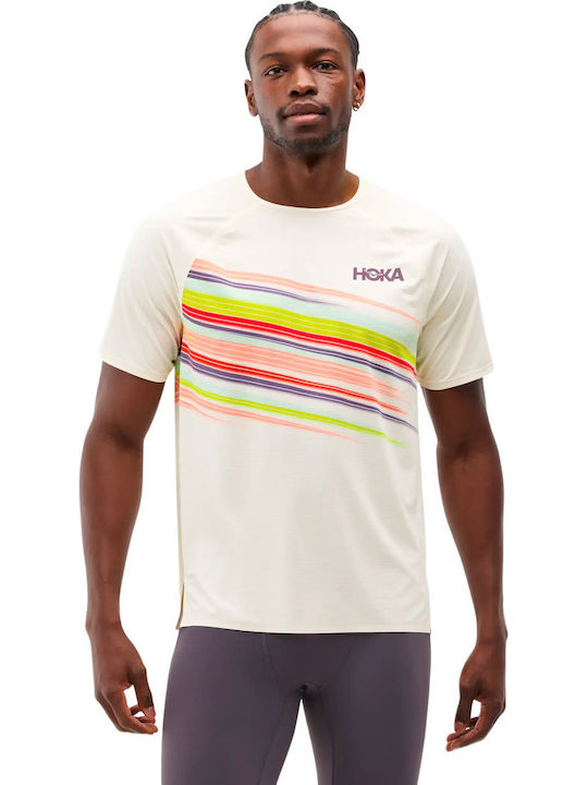 HOKA Ecru T-Shirt HOKA Ecru T-Shirt