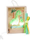Easter Candle Wooden Frame Led Dinosaur 20171