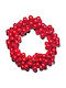 Elastische Haargummis Glanz Perlen Glamour Rote