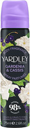 Body Spray Notes Gardenia Blackcurrant Gardenia Cassis Yardley 75 Ml