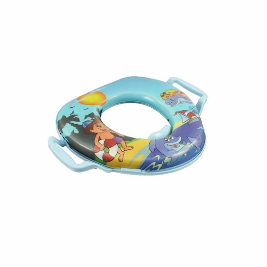 Kleinkinder-Toilettensitz mit Griffen & Mit abnehmbarem Kissen Mehrfarbig