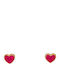 Savvas Design Kids Earrings Studs Heart Made of 9K Gold SK002081