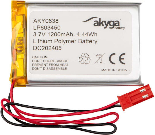 Akyga Батерия Li-Po 3.7V 1200mAh 1S за RC превозно средство