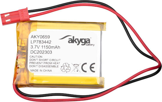 Akyga Li-Po Battery 3.7V 1150mAh 1S for RC Vehicle