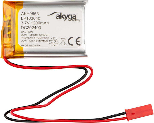 Akyga Li-Po Battery 3.7V 1200mAh 1S for RC Vehicle