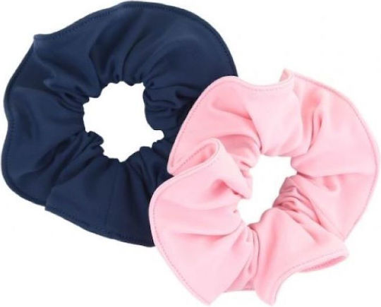Rufflebuts Σετ 2 Scrunchies Μαλλιών Navy & Pink