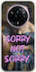 Vintage Lady Sorry Not Sorry Realme 14 Pro+ 5g Гъвкава TPU Прозрачна Силиконова Калъфка