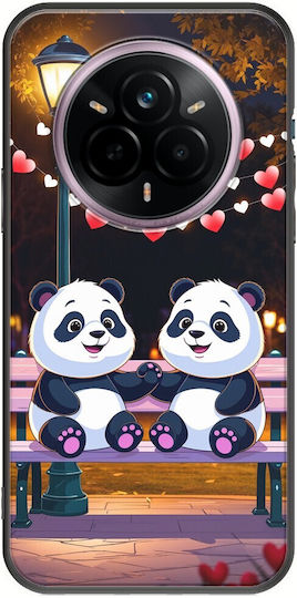Калъф Valentine's Day Panda Love Under Stars Realme 14 Pro+ 5g Черен TPU Силикон