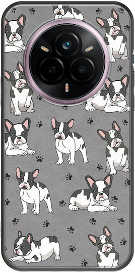 French Bulldog Realme 14 Pro+ 5g Черен TPU Силикон