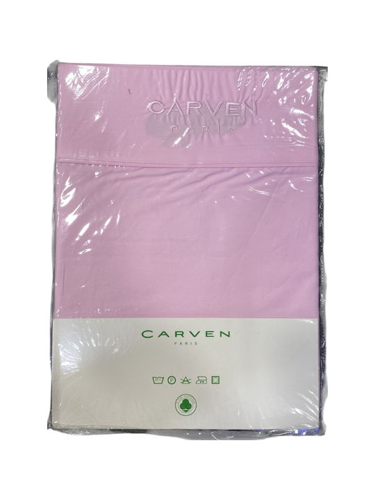 Carven Париж Чаршаф Единичен 165x265см Розов