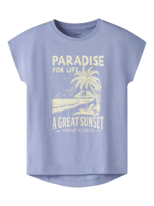 Name It Kids Short-Sleeved Blouse Purple Paradi...