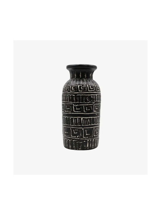Phos & Gaia Vază Decorativă Ceramică Neagră
