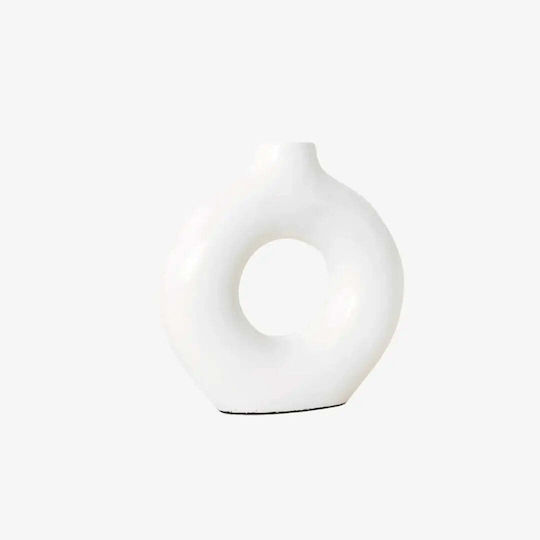Phos & Gaia Ceramic Vase Nusa White