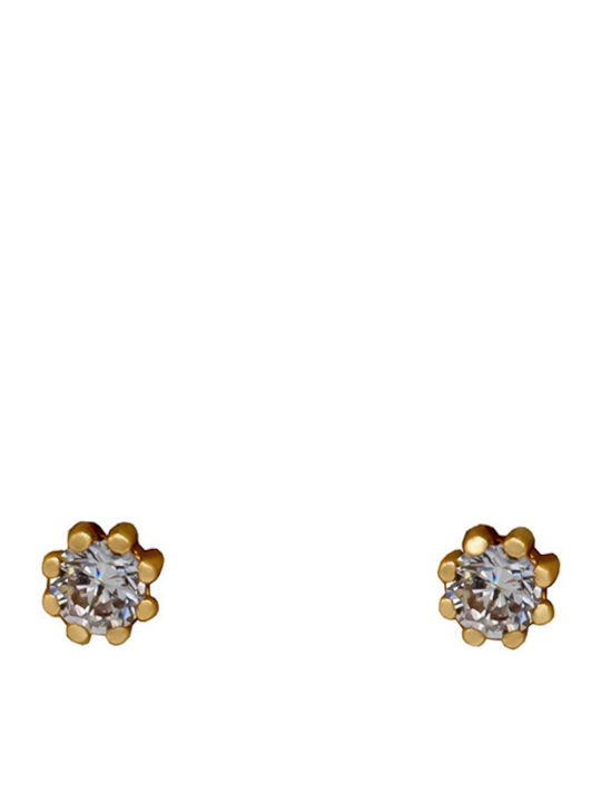 Savvas Design Ohrringe aus 9K Gold mit Steinen SKO02099