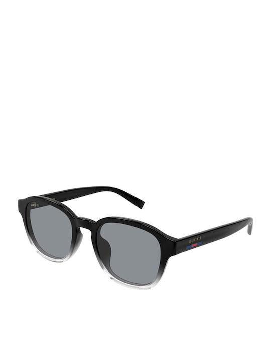 Gucci Unisex Sunglasses with Black Horn-Rimmed ...