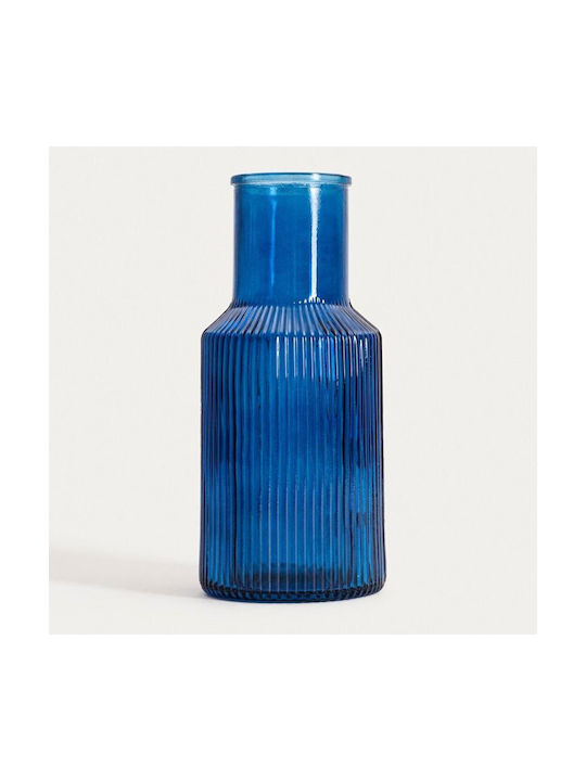 Homla Decorative Glass Vase Tolle Blue 10xH22cm